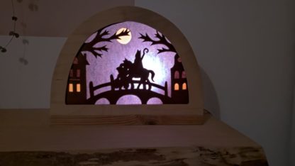 Transparant Sinterklaas in de nacht